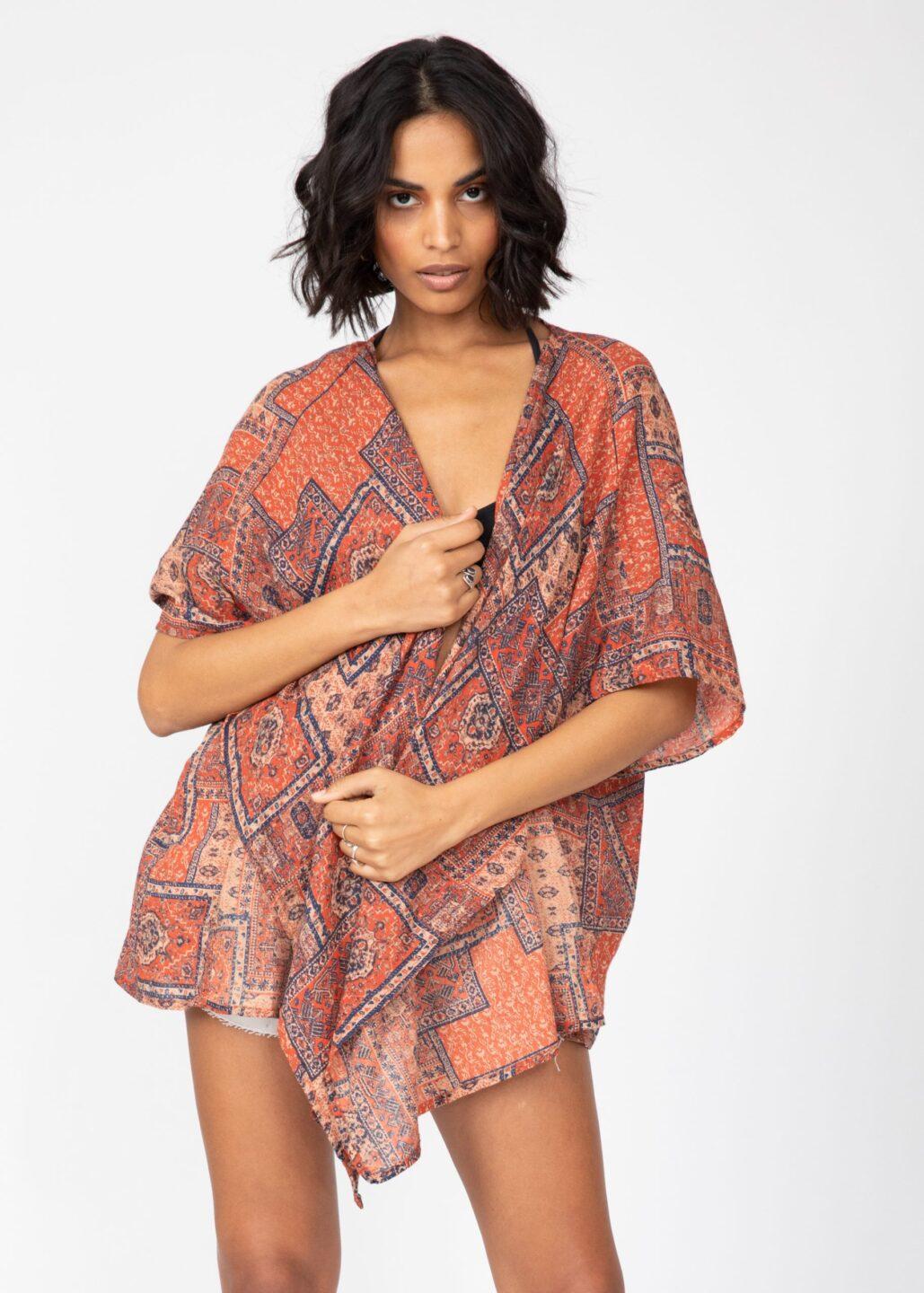 Festival Print Kimono Kaftan