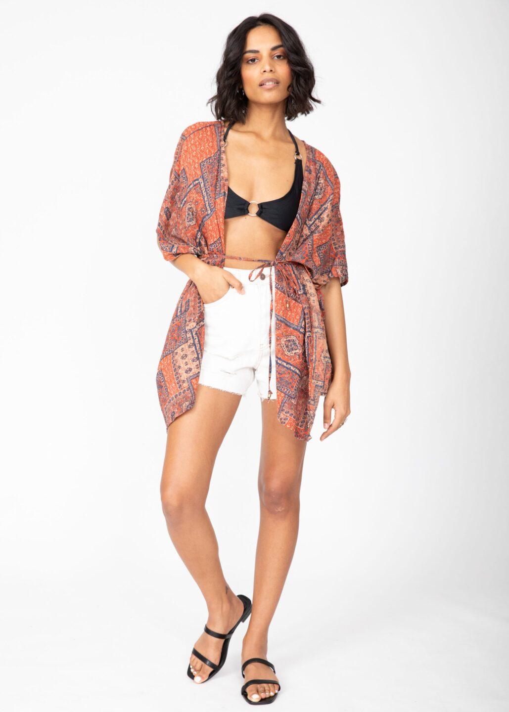 Festival Print Kimono Kaftan