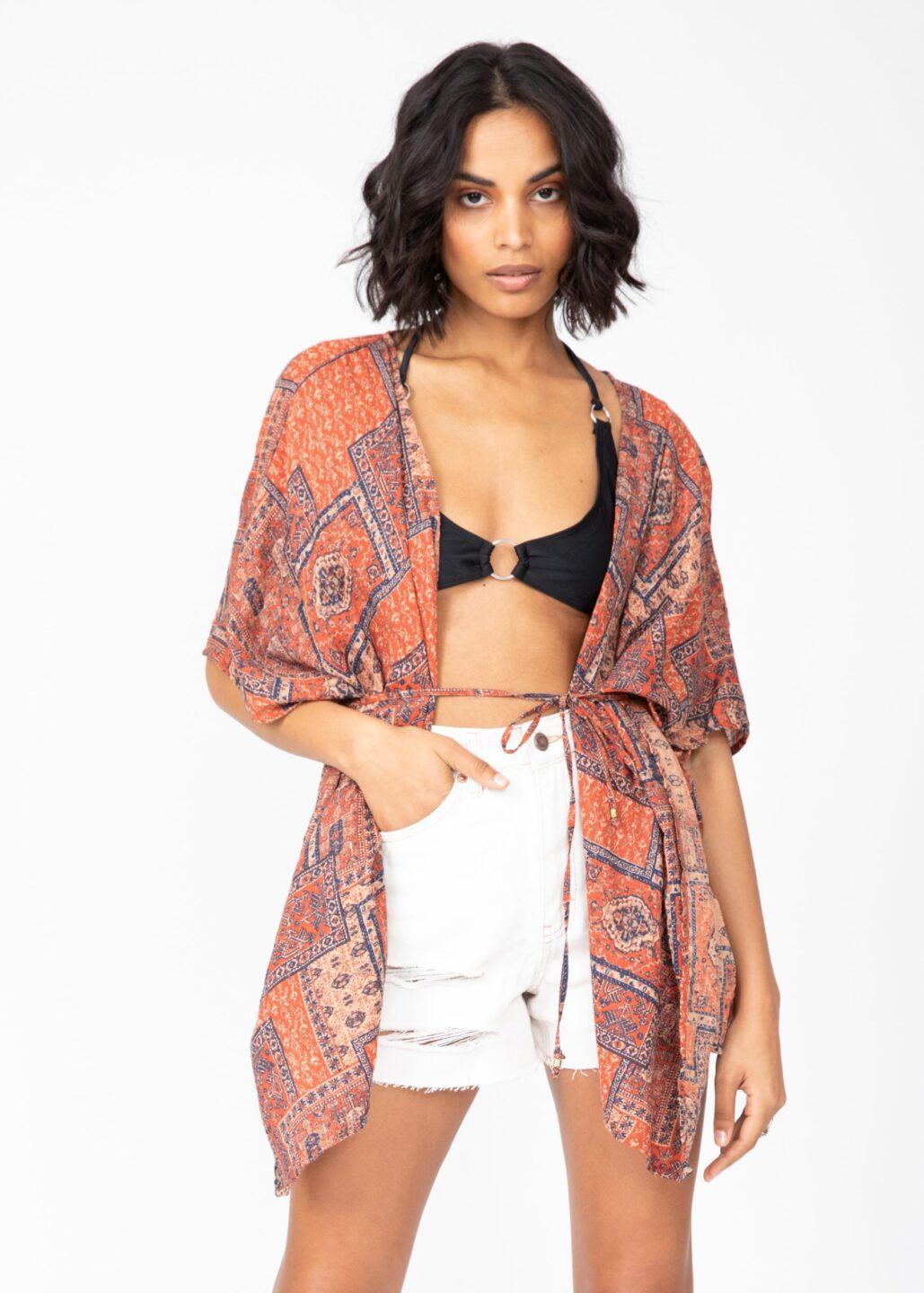 Festival Print Kimono Kaftan