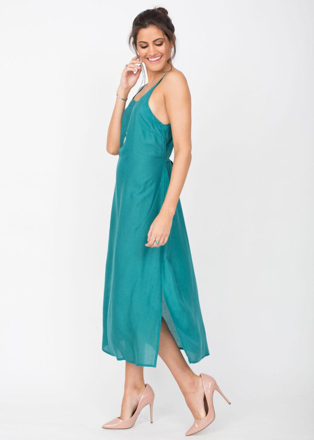 Maxi Tank Dress Aqua