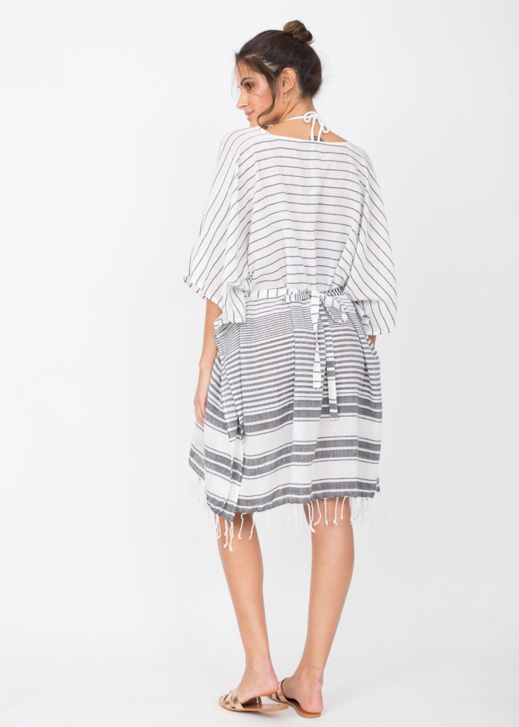 Nautical Stripes Woven Kaftan