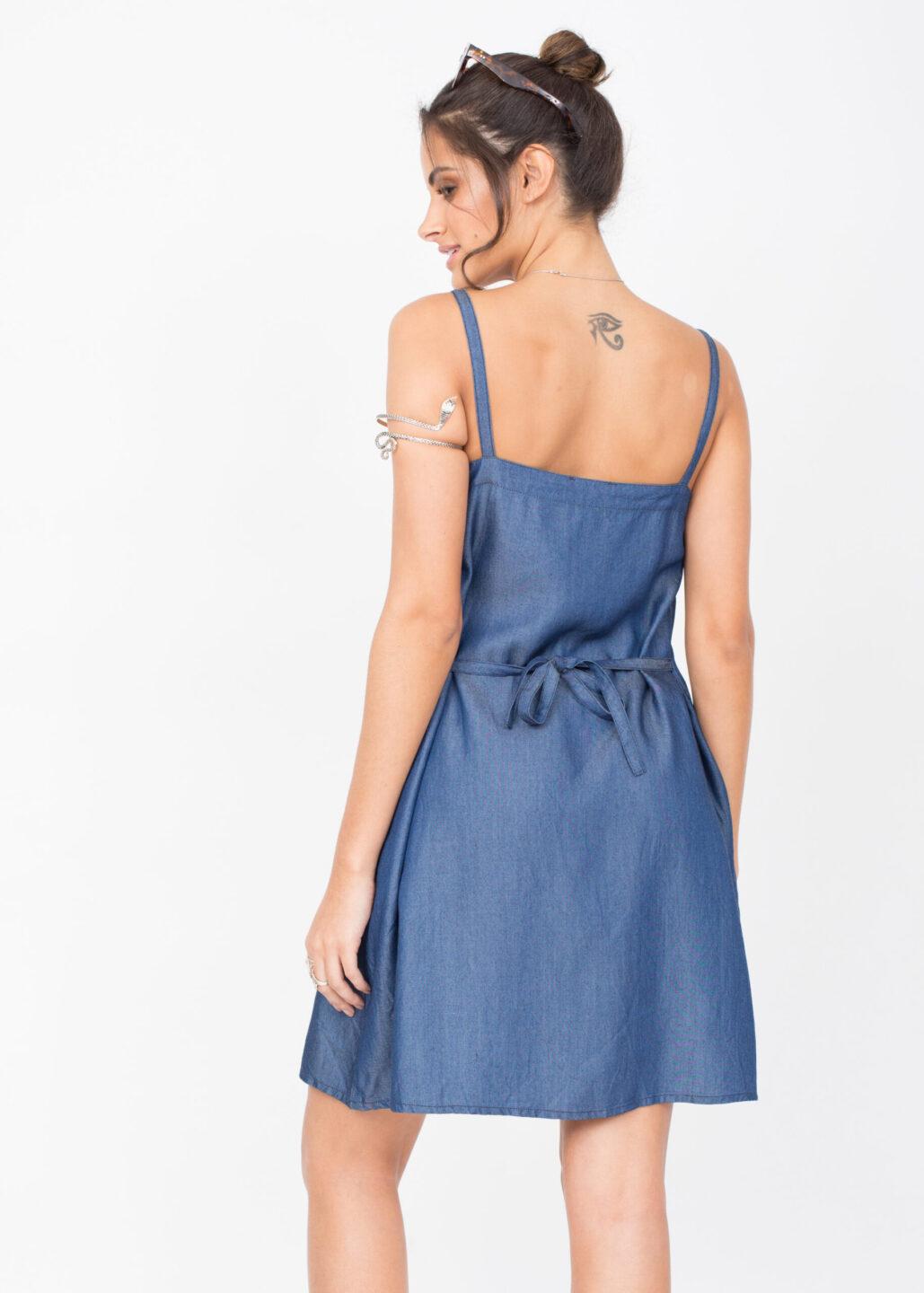 Summer Denim Slip Dress