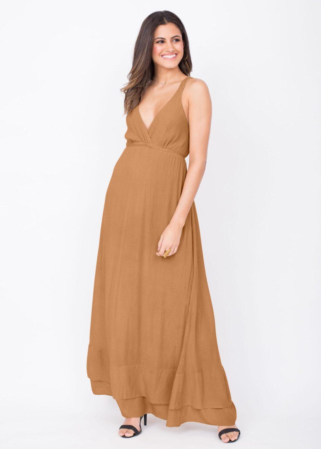 Summer Maxi Dress Caramel