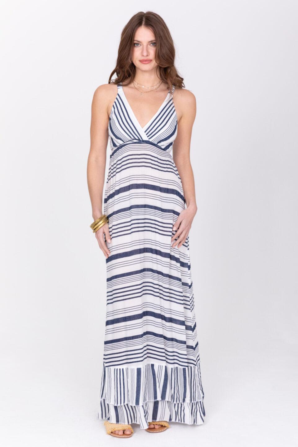 Summer Maxi Dress Riviera Stripes