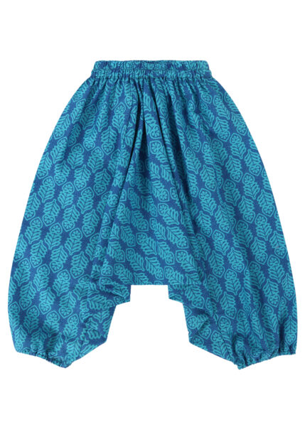 Cotton Harem Pants Aqua Turquoise
