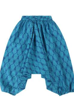 Cotton Harem Pants Aqua Turquoise