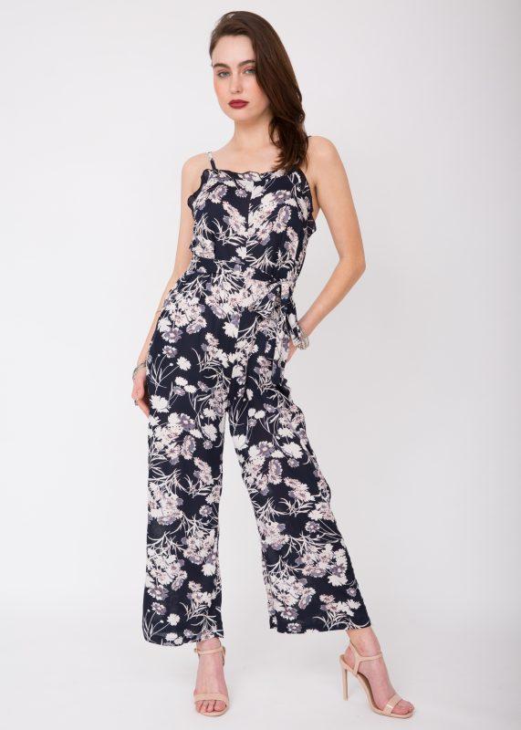 Evie Floral Ruffle Jumpsuit – likemary