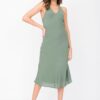 Halter Midi Dress Verona Green