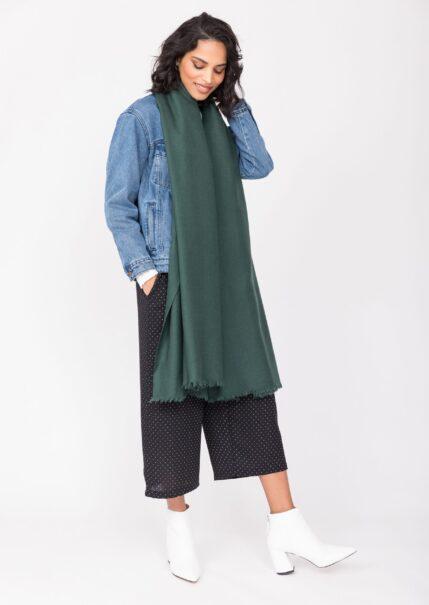 Kasa Merino Handwoven Pashmina & Blanket Scarf 100 X 200cm Holly