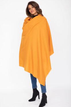 Kasa Merino Handwoven Pashmina & Blanket Scarf 100 X 200cm Honey Mustard