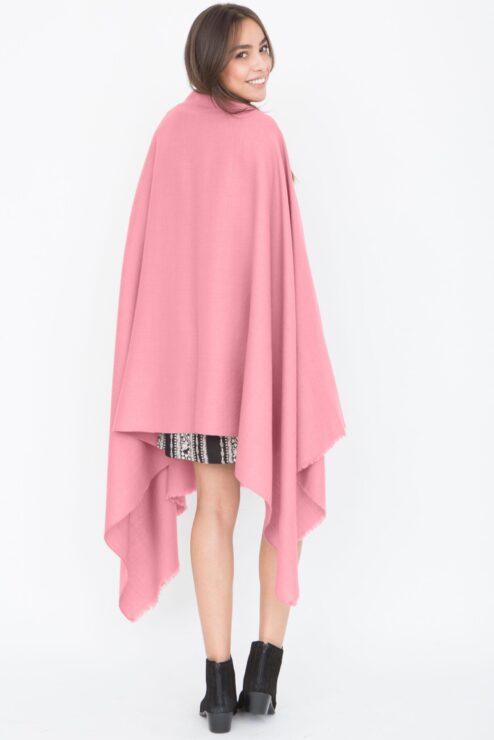 Kasa Merino Handwoven Pashmina & Blanket Scarf 100 X 200cm Rose Pink