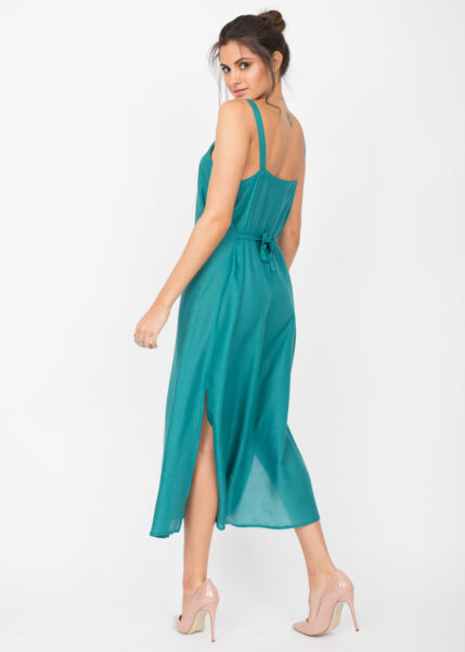 Maxi Tank Dress Aqua – likemary