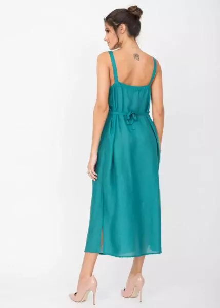 Maxi Tank Dress Aqua