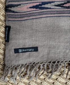 Oversize Men's Blanket Scarf Merino Wool Takhi Mocha Brown 100 X 200cm