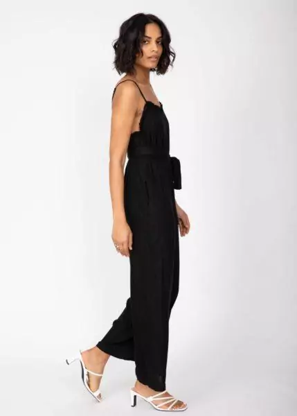 Ruffle Wide Leg Jumpsuit