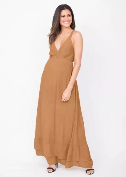 Summer Maxi Dress Caramel